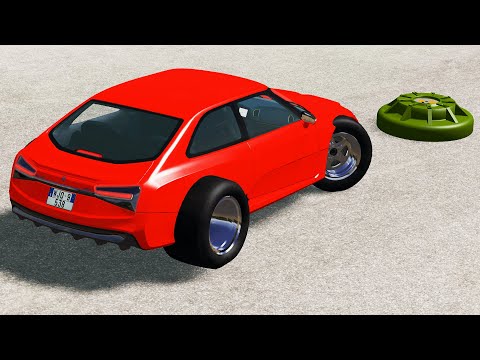 Cars vs Anti Tank Mines - BeamNG Drive | CrashTherapy