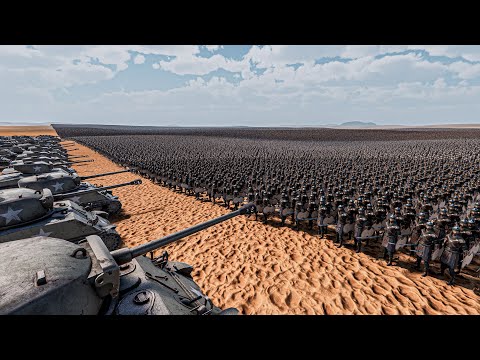 1 MILLION PERSIANS vs 1000 SHERMANS - Ultimate Epic Battle Simulator 2 UEBS 2