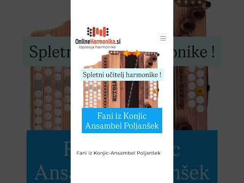 Fani iz Konjic – Ansambel Poljanšek #onlineharmonika #notezaharmoniko #spletnoučenje
