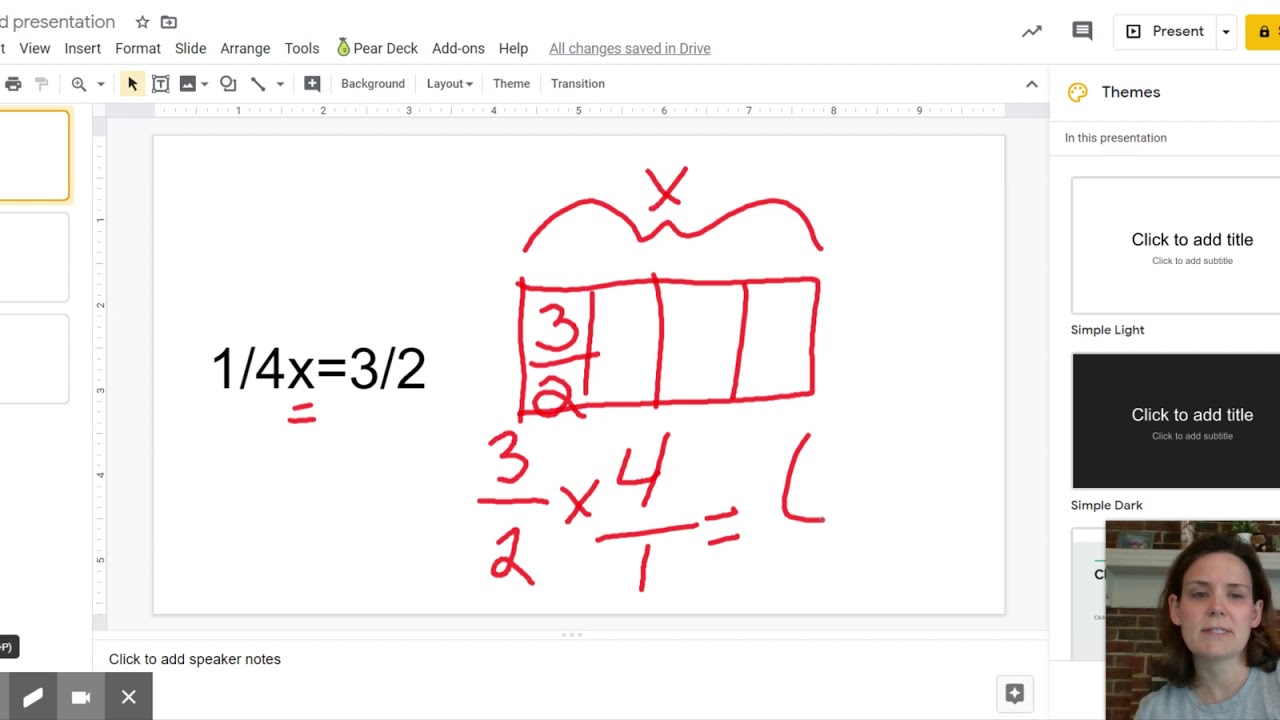Multiplication Equations- Google Slides