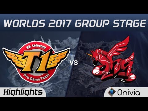 SKT vs AHQ Highlights World Championship 2017 Group Stage SK Telecom T1 vs AHQ Esports by Onivia