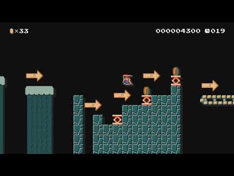 Pitfall Dash by Yosef - Super Mario Maker - No Commentary 1bq