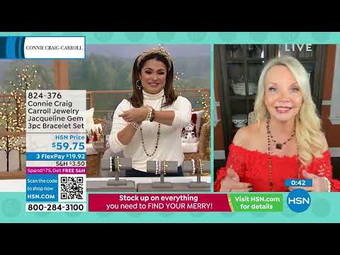 Connie Craig Carroll Jewelry Jacqueline Gem 3pc Stretch ...