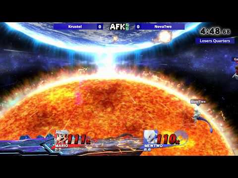 AFKgg 25 - Krustol (Mario) vs Nova (Mewtwo) - Losers Quarters