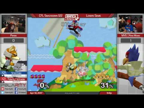 CFL Smackdown 122 Melee - Pengie (Fox) vs MVG King Momo (Falco) - Losers Semis
