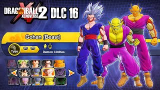 NEW DLC 16 CHARACTERS UNLOCKED! - Xenoverse 2 ALL Beast Gohan Skills, Movesets & Voices Gameplay