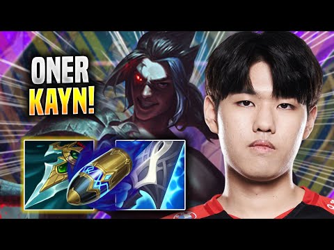 ONER CHILLING WITH KAYN! - T1 Oner Plays Kayn JUNGLE vs Diana! | Season 2022