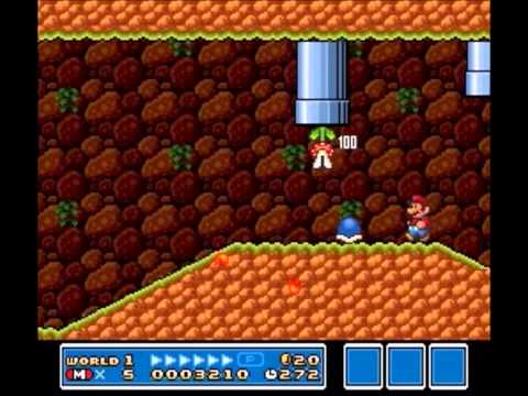 SMB3 for Super Mario All-Stars Custom Level #358 - Cave Carnage