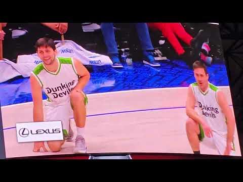 Slovenian Dunking Devils Halftime show Dallas Mavericks vs Boston Celtics 1/22/24