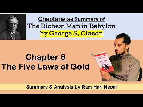 Chapter 6 : The Five Laws of Gold | Summary of The Richest Man in Babylon by George S. Clason