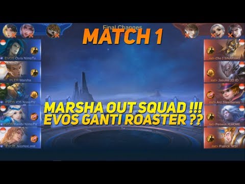 EVOS VS NXL - PERUBAHAN MEMBER EVOS !! | MATCH 1 IESPL-TOKOPEDIA