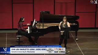 Chin Lok CHARLOTTE LEUNG plays Sonate D. Maslaska #adolphesax