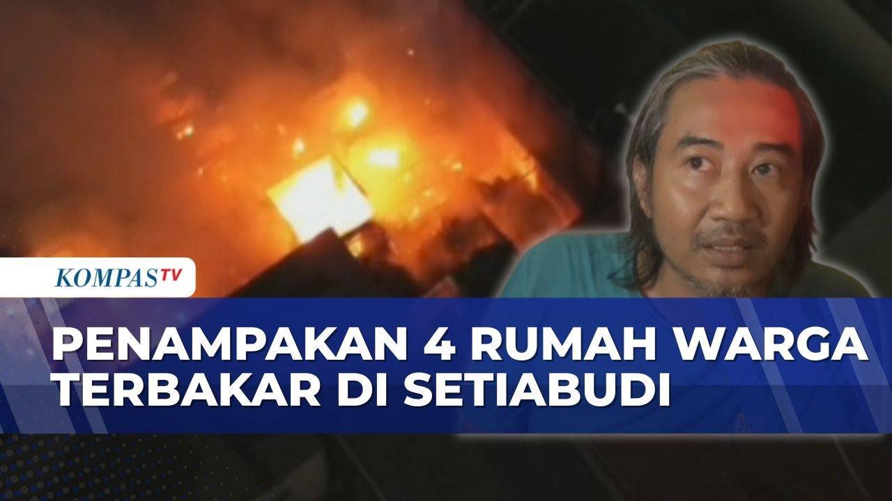 4 Rumah di Permukiman Padat Setiabudi Terbakar, Ledakan Tabung Gas Perparah Kobaran Api