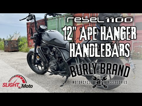 Honda Rebel 1100 (CMX1100) - Burly Brand 12" Ape Hanger Handlebar - Install