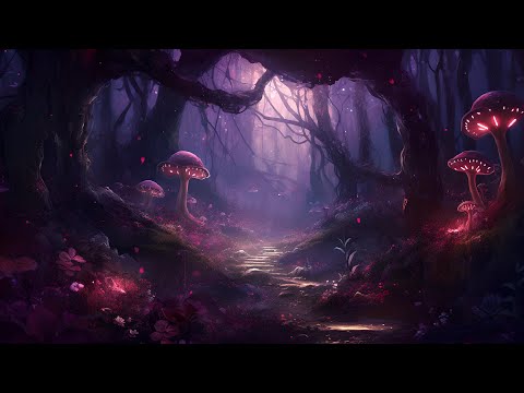 Magical Fantasy Music | Beautiful Forest Ambience and Sounds | Glowing Mushroom Woods