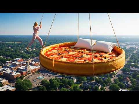 Relaxing Floating Beds | AI World which bed would you sleep in? 🎈🛌 | #4k #aiasmr #asmr