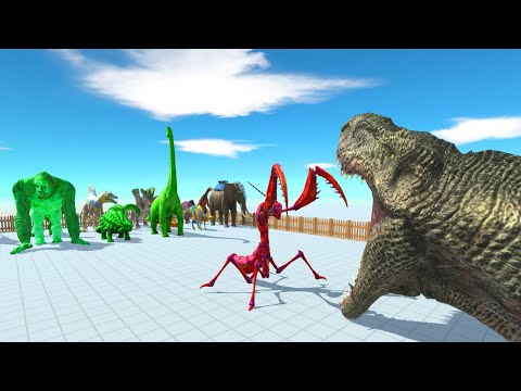 Giant Head T-Rex vs ALL UNIT - Animal Revolt Battle Simulator