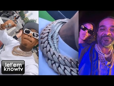 Hitmaka Flexing His Jewelry As Jim Jones Get Close To Stefflon Don On Set Of Their New Music Video