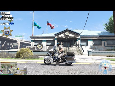 GTA V - LSPDFR 0.4.9🚔 - SAHP/CHP - Highway Motorcycle Patrol - Stolen Police Car | Stolen Bus - 4K