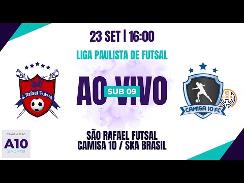 SÃO RAFAEL FUTSAL 2 x 2 CAMISA 10 / SKA BRASIL - LIGA PAULISTA DE FUTSAL - SUB 09 - 23/09/2023
