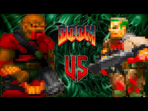 Chaingunner vs Zombiemen - DOOM Classic : Versus Battle : Monster Infighting - Retro Deadly Arena