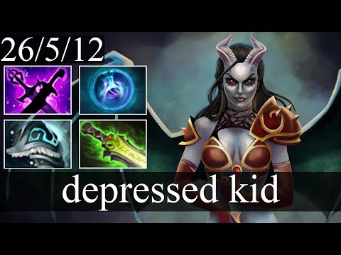 CIS.depressed kid - Queen of Pain | Midlane Gameplay Dota 2 Patch 7.30e