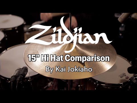 Zildjian 15" Hi Hat Comparison (Fat Hats, New Beat, K Sweet, K Light, Kerope, Quick Beat)