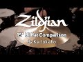 Zildjian 15" Hi Hat Comparison (Fat Hats, New Beat, K Sweet, K Light, Kerope, Quick Beat)