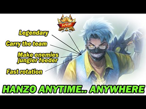 UNSTOPPABLE DEMON NINJA - HANZO SOLO RANKED GAMEPLAY - HANZO BEST BUILD - MLBB