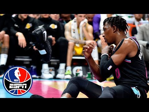 Josh Richardson throws shoe, gets ejected in Lakers vs. Heat | NBA Highlights