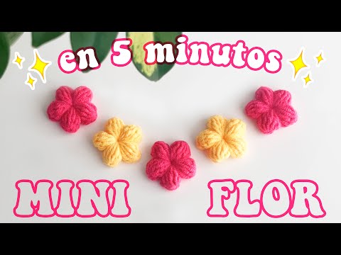 Crochet Puff Flower in 5 MINUTES 🌸 Step by Step