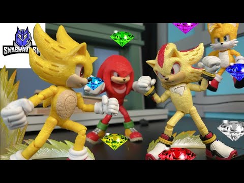 Super Sonic vs Super Shadow (Ultimate Battle 2!)- Sonic Stop Motion Animation #sonic #animation
