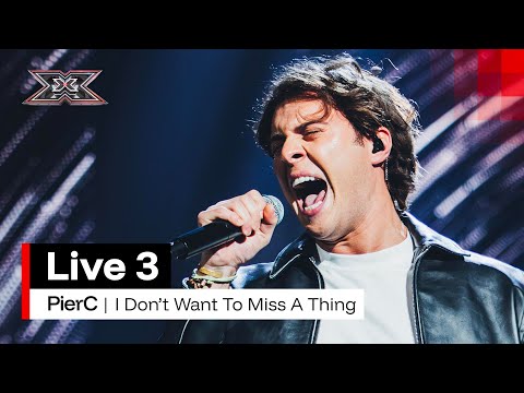 PierC canta "I Don't Want to Miss a Thing" degli Aerosmith | X Factor 2025 Live 3