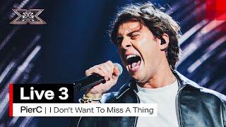PierC canta "I Don't Want to Miss a Thing" degli Aerosmith | X Factor 2025 Live 3