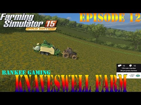 Farming Simulator 15 Knaveswell Farm Episode 12 Silage baling. Canola and our new Cows and Sheep!