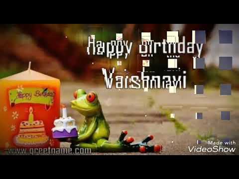 Happy birthday VAISHNAVI in advance