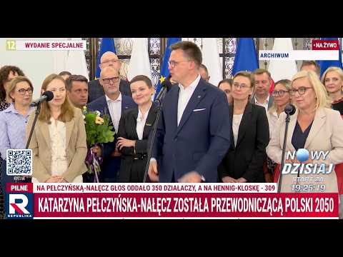 Wybory w Polsce 2050! Pełczyńska-Nałęcz wygrywa z Hennig-Kloską. Hołownia odejdzie?