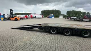 Broshuis 3ABSD Lowloader 3-axle / GVW: 59.000kg / Neck: 23.000kg / hydrau low bed semi-trailer | Image 4 - Autoline