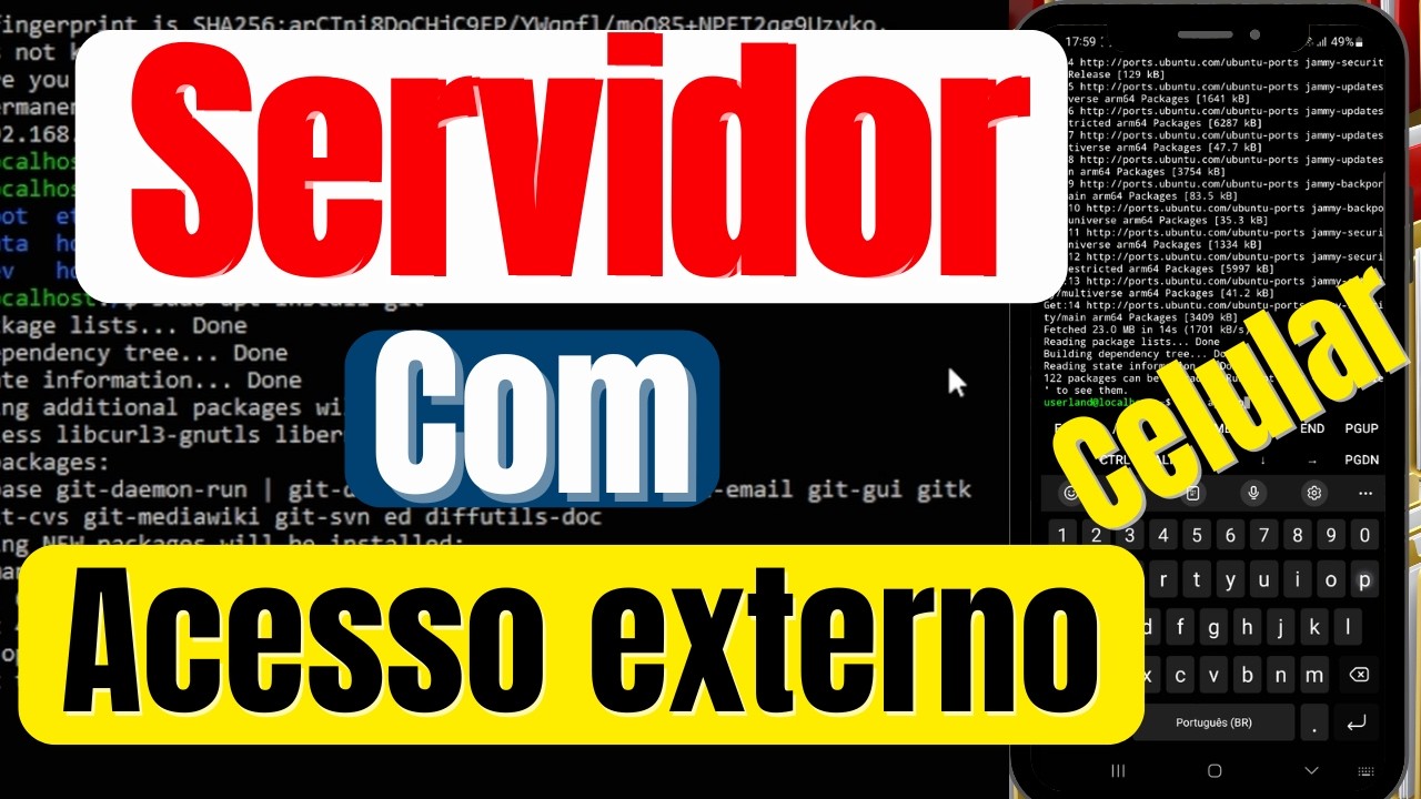 Servidor de arquivos  usando celular antigo  - passo a passo #vps #gratis
