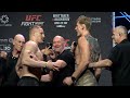 Sergei Pavlovich Alexander Volkov ARGUE During Face Off For UFC Saudi Arabia