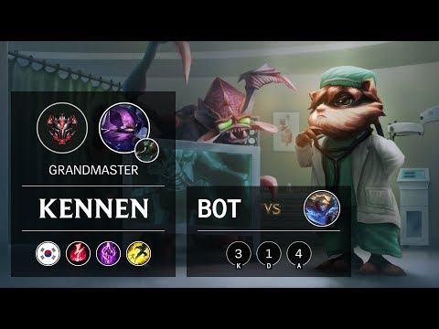 Kennen Bot vs Ezreal - KR Grandmaster Patch 9.22