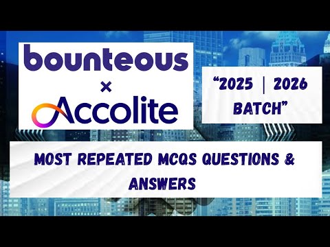  Bounteous × Accolite Hiring MCQs | Most Repeated Questions&Answers 2025/2026 |Crack Round 1 Easily!