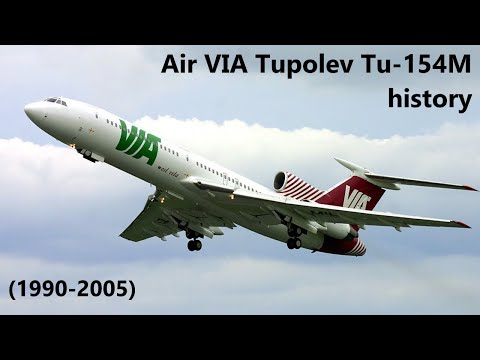 Air VIA Tupolev Tu-154M history (1990-2005)