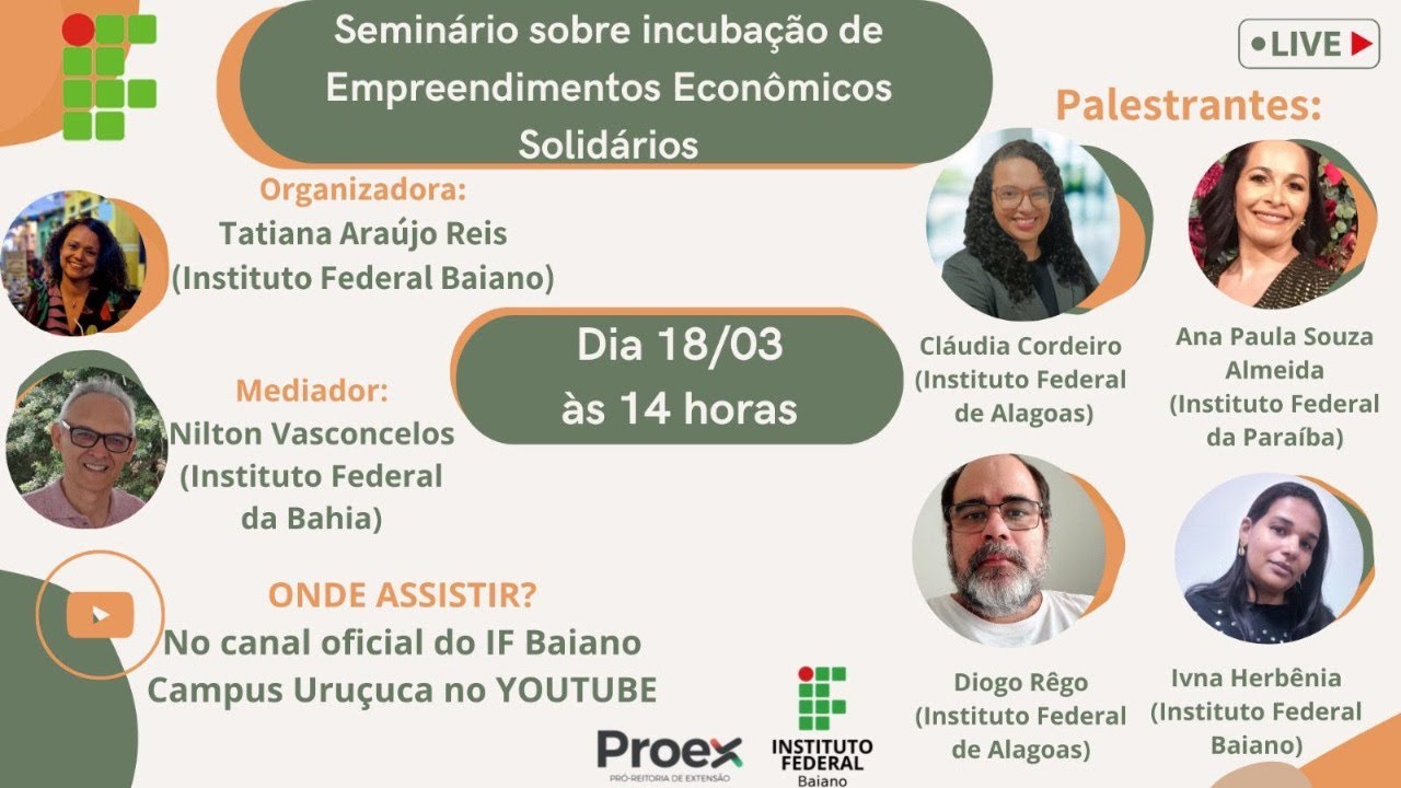 Seminário sobre Incubação de Empreendimentos Econômicos Solidários