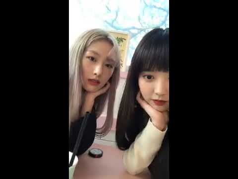[181015]Ex-UNI.T Yoonjo's ig live (ft. Euijin&Yebin)