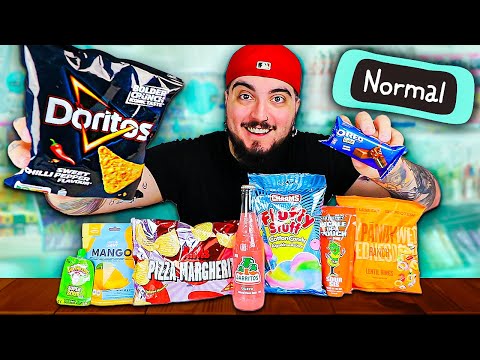 PROVANDO 9 PRODUTOS ESTRANHOS DA NORMAL (fiquei enjoado...)