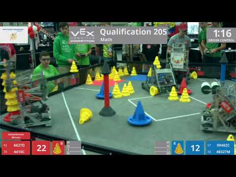 2018 VRC Math Q205 - 6627D 4410C vs 99402C 48327M - 65 to 59