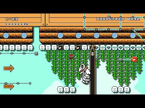 Castillo de Huesos #4 - Airship by CharlieLTC 🍄 Super Mario Maker #ame