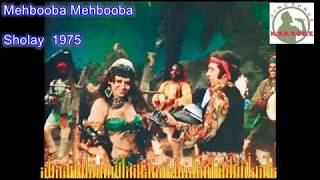 Mehbooba Mehbooba Hindi karaoke for Male singers with lyrics