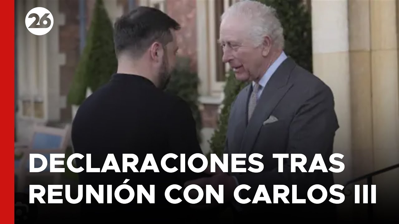 🚨 EN VIVO - REINO UNIDO | Conferencia de ZELENSKI tras la reunión con el REY CARLOS III